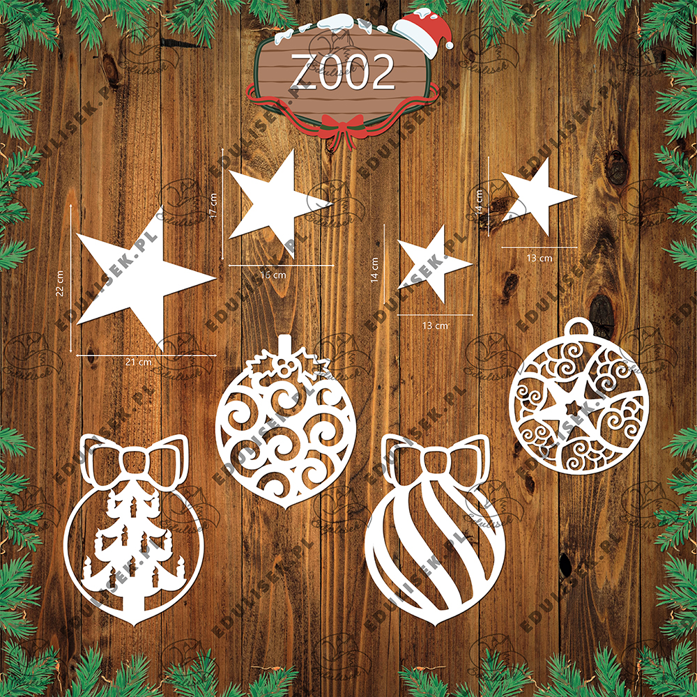Świąteczny Zestaw Dekoracji Z002 - obrazek 2