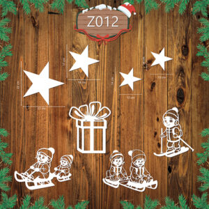 Świąteczny Zestaw Dekoracji Z012