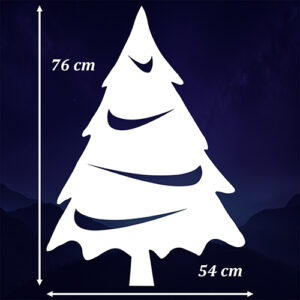 CHOINKA ŚWIĄTECZNA <br> Dekoracja Gotowa PREMIUM <br>(Biały)