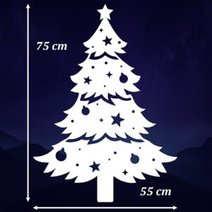 CHOINKA ŚWIĄTECZNA <br> Dekoracja Gotowa PREMIUM <br>(Biały)