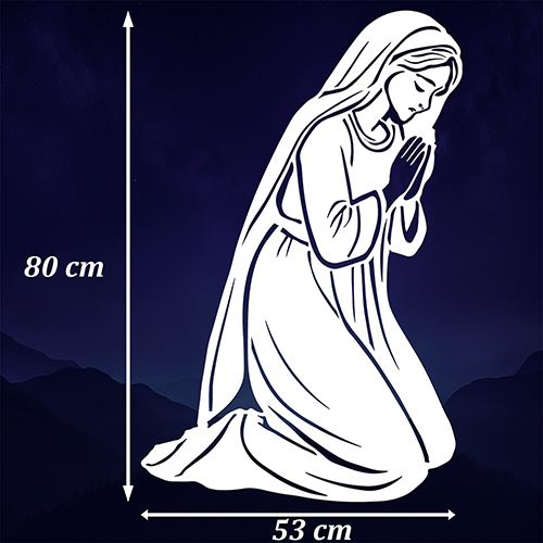 Maryja <br> Dekoracja na Jasełka XXXL <br> Scenografia Wielkoformatowa (biały)