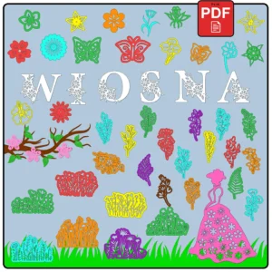 Wiosna - dekoracje witrażowe