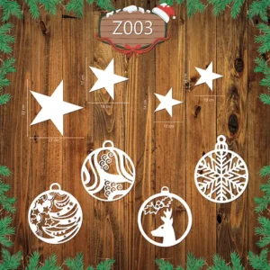 Świąteczny Zestaw Dekoracji Z003
