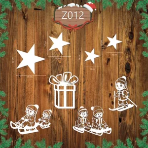 Świąteczny Zestaw Dekoracji Z012