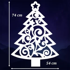 CHOINKA ŚWIĄTECZNA <br> Dekoracja Gotowa PREMIUM <br>(Biały)