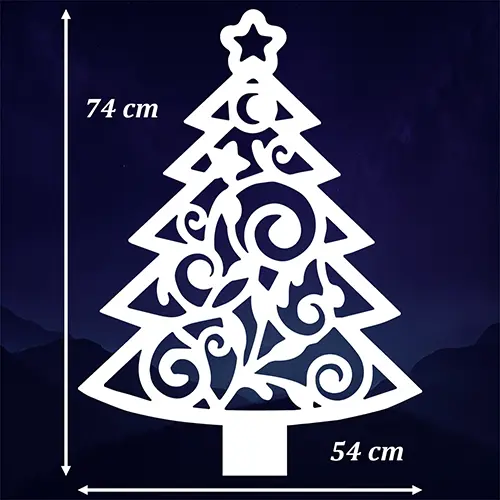 CHOINKA ŚWIĄTECZNA <br> Dekoracja Gotowa PREMIUM <br>(Biały)