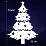 CHOINKA ŚWIĄTECZNA <br> Dekoracja Gotowa PREMIUM <br>(Biały)