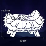 Dekoracja na Jasełka XXXL <br> Scenografia Wielkoformatowa (biały) - obrazek 2