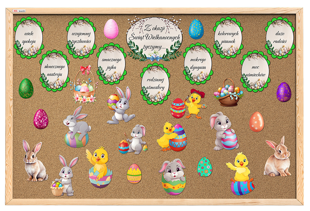 Wielkanocna Gazetka <br> Zestaw Dekoracyjny Z Życzeniami - obrazek 3