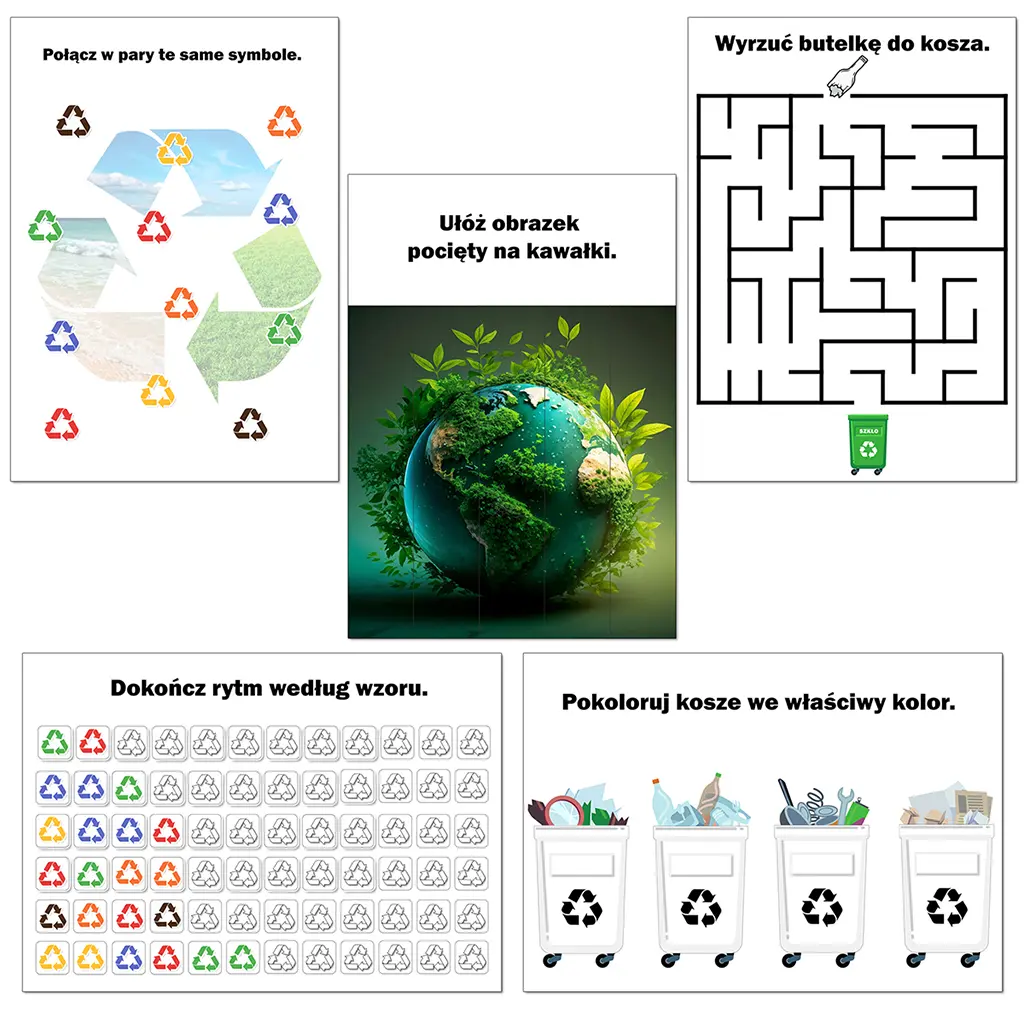 Dzień Ziemi <br> Wielki Zestaw Dekoracji <br>i Kart Pracy EKO - obrazek 6