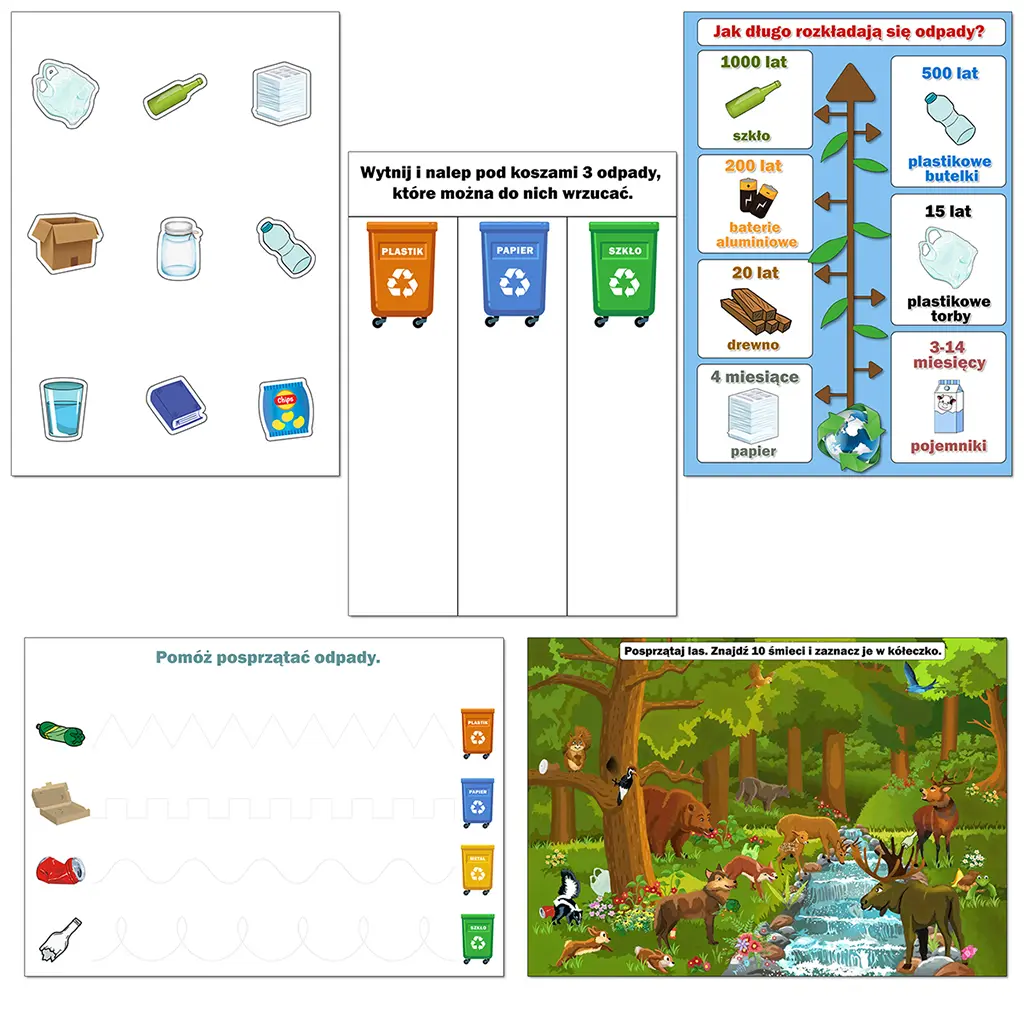 Dzień Ziemi <br> Wielki Zestaw Dekoracji <br>i Kart Pracy EKO - obrazek 5