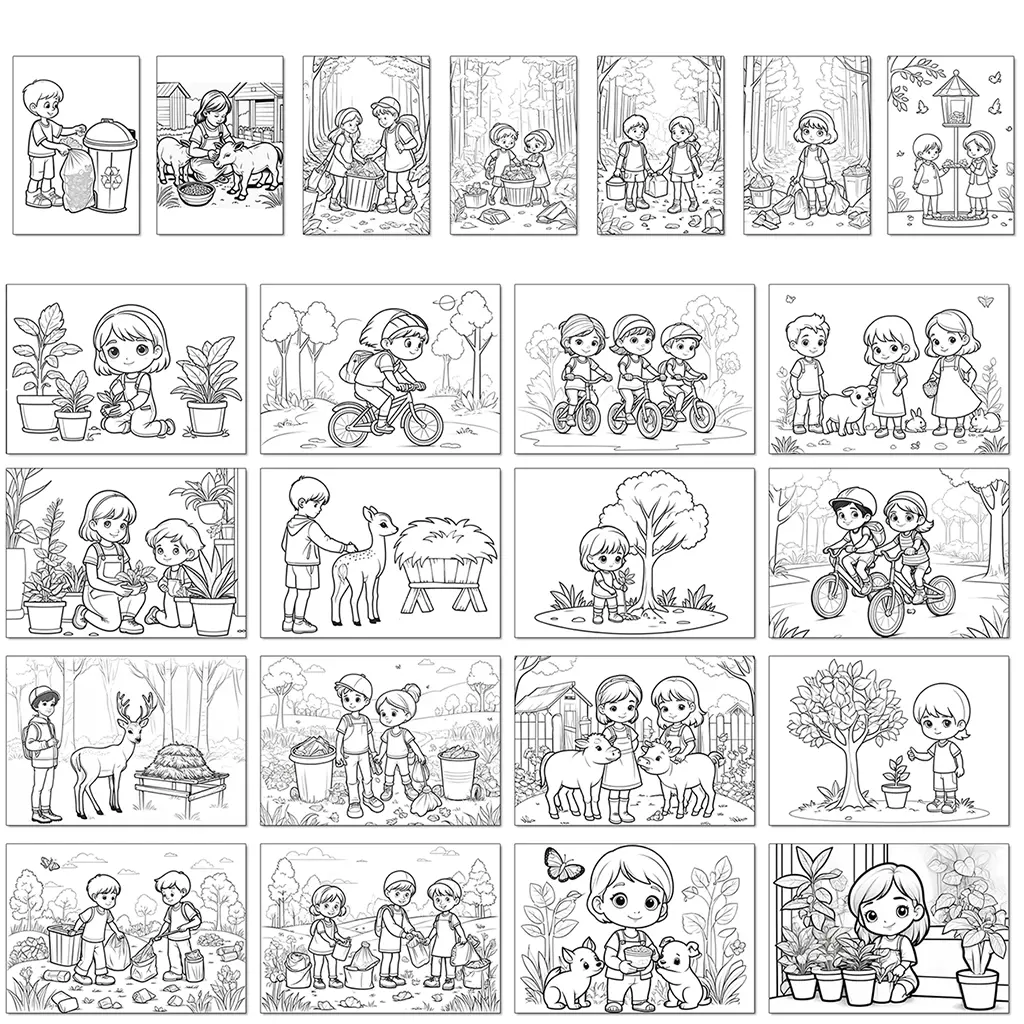 Dzień Ziemi <br> Wielki Zestaw Dekoracji <br>i Kart Pracy EKO - obrazek 8