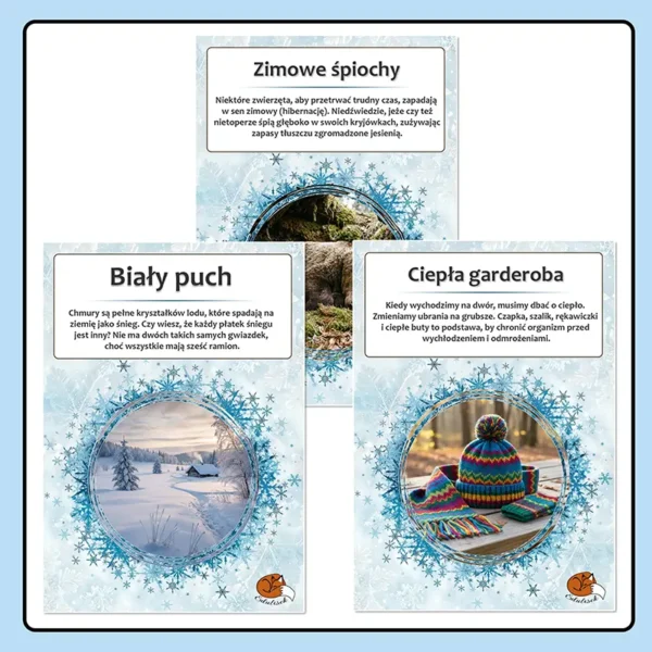 Oznaki Zimy – Gazetka tematyczna i Dekoracyjny Napis „ZIMA” - obrazek 4