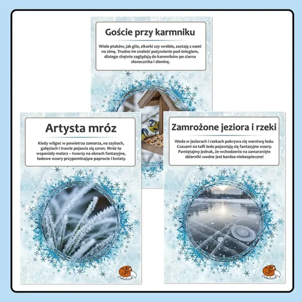 Oznaki Zimy – Gazetka tematyczna i Dekoracyjny Napis „ZIMA” - obrazek 2