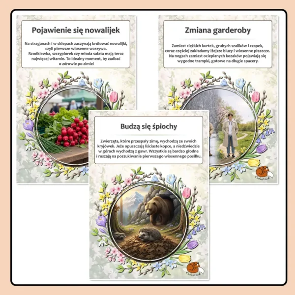 Oznaki Wiosny – Gazetka tematyczna i Dekoracyjny Napis „WIOSNA” - obrazek 5