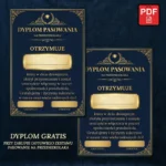 Dyplom Pasowania na Przedszkolaka - Wersja dla Chłopca i Dziewczynki
