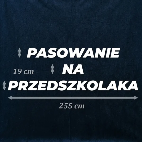 Pasowanie na Przedszkolaka XXL <br>Gotowa dekoracja (biała) - obrazek 3