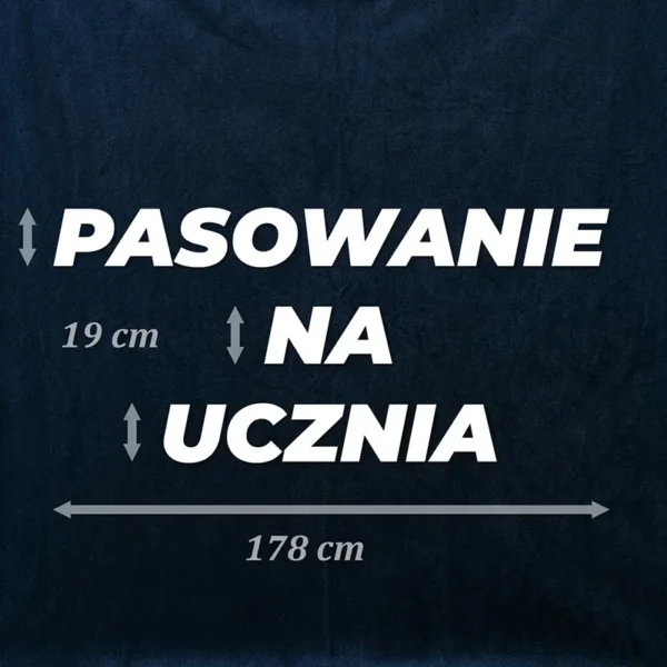 Pasowanie na Ucznia XXL <br>Gotowa dekoracja (biała) - obrazek 3