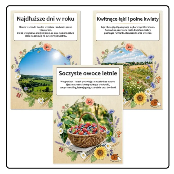 Oznaki Lata – Gazetka tematyczna i Dekoracyjny Napis „LATO” - obrazek 3